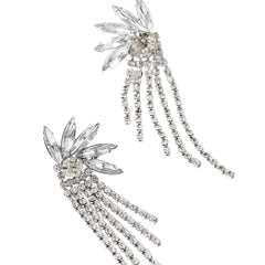 Tassel Multi-section Multi-layer Elongated Overlapping Earrings