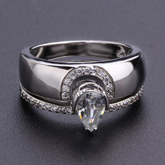 Creative Simulated Diamond Ring Set