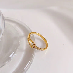 Waterdrop Pave Set Ring For Women