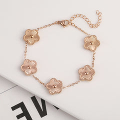 Metal Plum Blossom Sparkling Stainless Steel Electroplated Earrings.Packing list: Earrings* 1pair